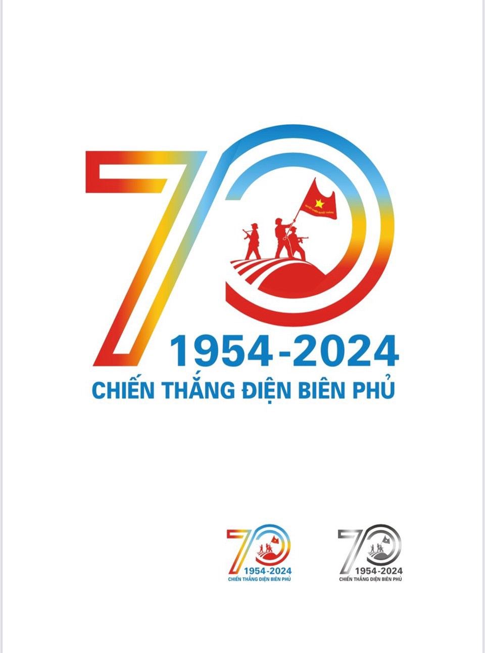 MẪU LOGO CHÍNH THỨC TUYÊN TRUYỀN KỶ NIỆM 70 NĂM CHIẾN THẮNG ĐIỆN BIÊN PHỦ
